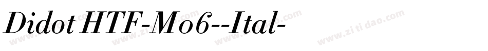 Didot HTF-M06--Ital字体转换